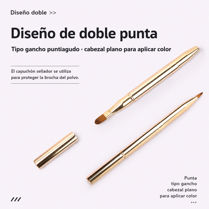 Brocha labial dúo