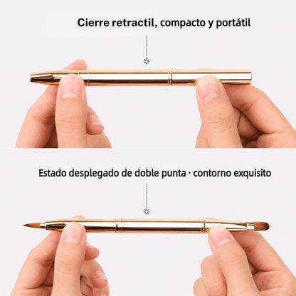 Brocha labial dúo