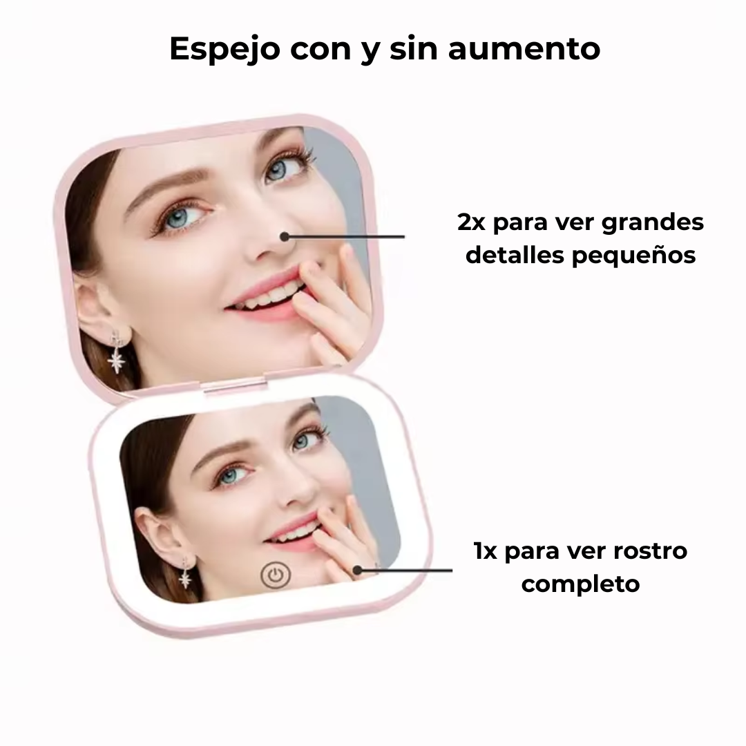 Espejo LED cartera