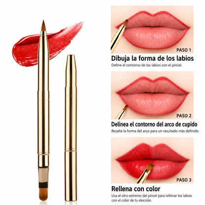 Brocha labial dúo
